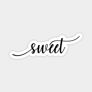 Sweet Word in Black and White Magnet