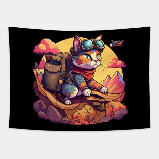 Travel Cat Cute Funny Gift - Love Cats Tapestry