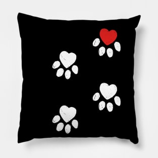 Heart Footprints Pillow