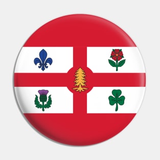 Flag of Montreal, Quebec Pin