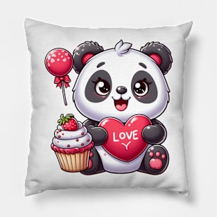 Valentine's Cartoon Delights T-Shirt Pillow