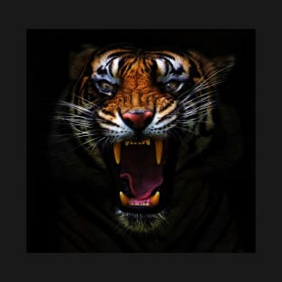 Angry-Tiger-Darkness-Predators T-Shirt