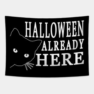 Halloween Already Here | White Tapestry