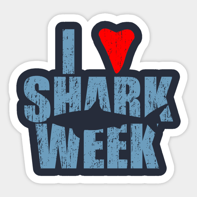 I Love Shark Week - Shark Week - Sticker