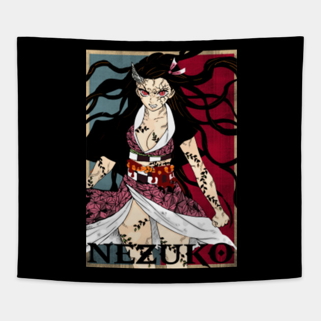 Kimetsu No Yaiba Nezuko Kimetsu No Yaiba Tapestry Teepublic 