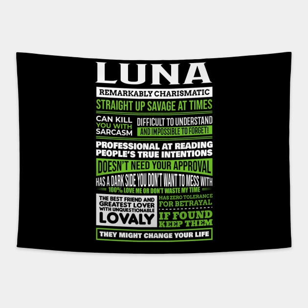 Luna Tapestry by Guitar Hero-Typography 