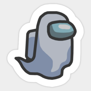 Among Us Ghost Stickers Teepublic Au