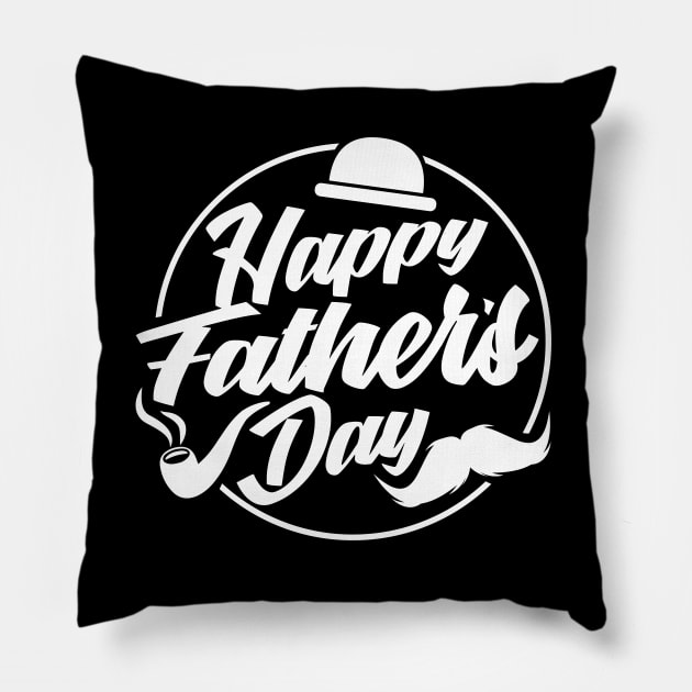 Happy Father's Day Best Dad Ever Funny Daddy Pillow by rjstyle7