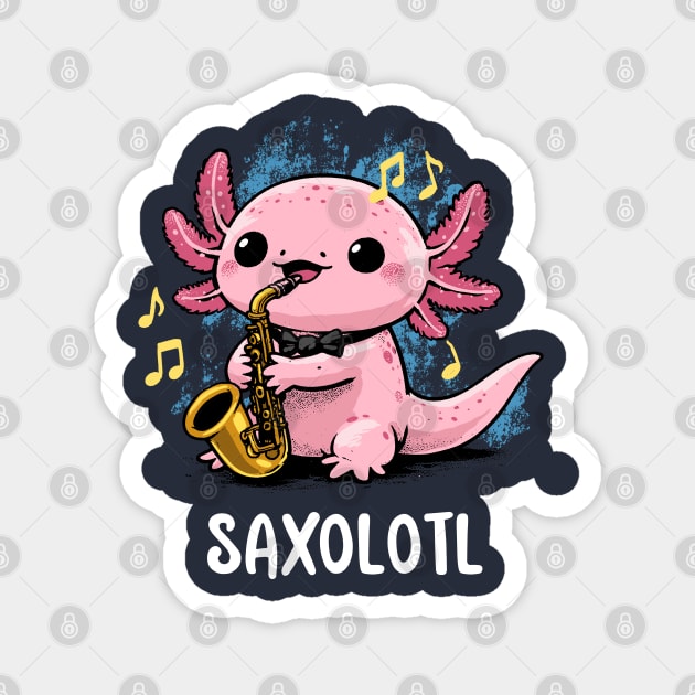 Saxy Axolotl Magnet by GoshWow®