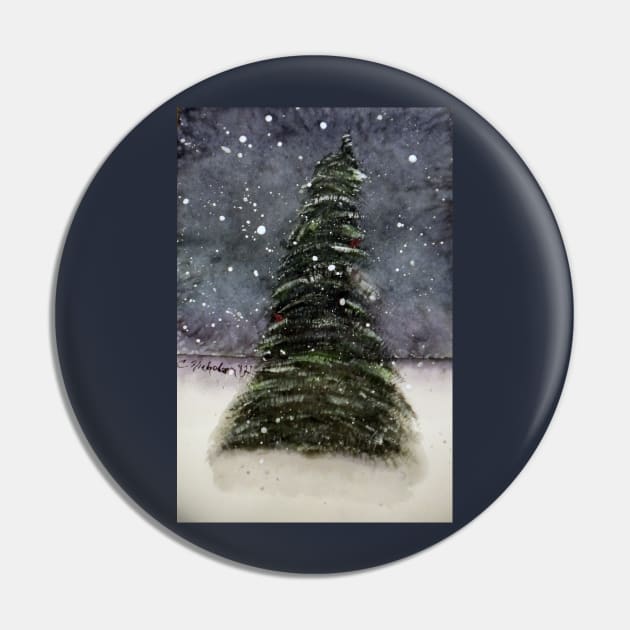 Evergreen Winter Pin by RainbowStudios