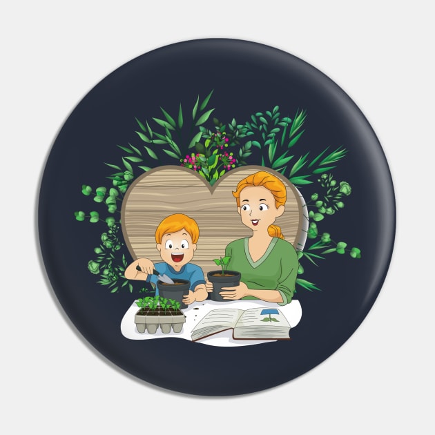 Planting with mom Pin by Unique Online Mothers Day Gifts 2020