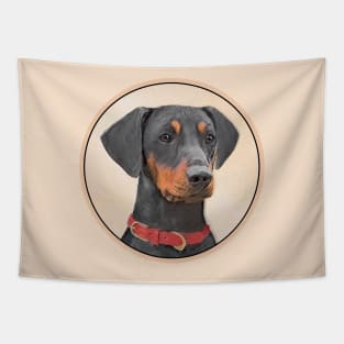 German Pinscher Painting Original Animal Art Tapestry