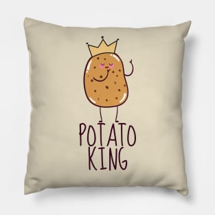 Potato King Funny Pillow