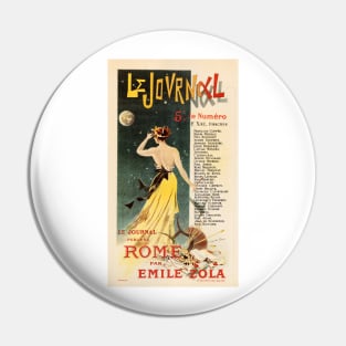 LE JOURNAL Publiera ROME Par Emile Zola by Poster Artist Charles Lucas 1899 Pin