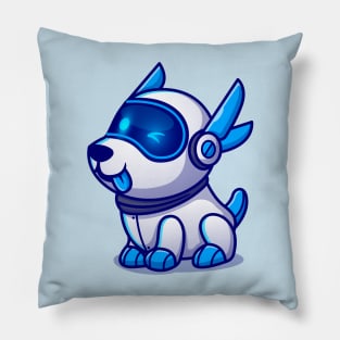 Cute Dog Robot Cartoon Pillow