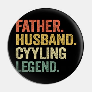 Father Husband Cycling Legend Cyclist Father´s Day Gift Pin