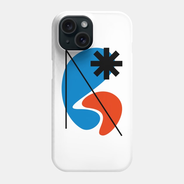 Black Star Phone Case by PosterLad