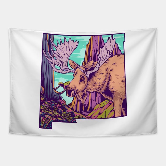 Moose Tapestry by phsycartwork