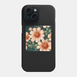 Pink Zinnia Design Phone Case