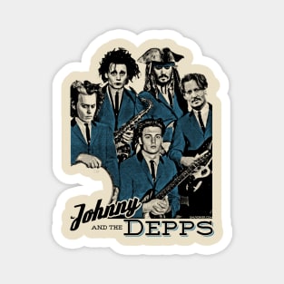 Johnny Depp Band Shirt (Johnny and the Depps by @UselessRob) Magnet