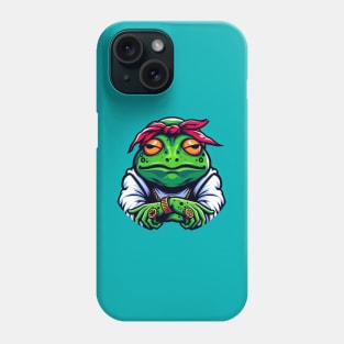 Frog with bandanda Phone Case