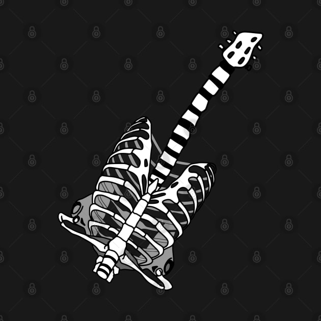 Skeleton guitar by artbyluko