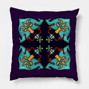 Voodoo Dolly Mandala Pillow