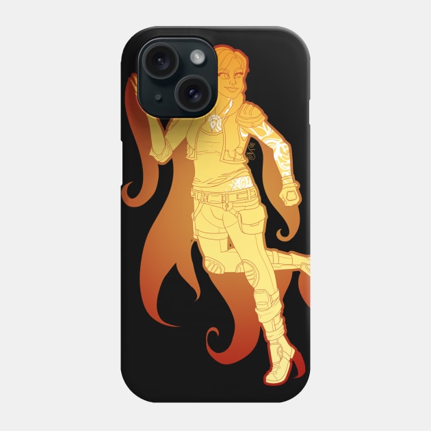 Commander Lilith, the Firehawk (Gradient Version) Phone Case by snoozyfern