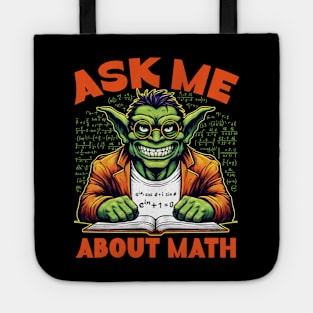 Ask Me About Math Tote