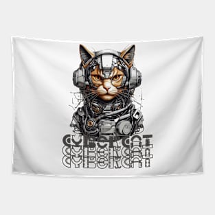 Cyber Cat Tapestry