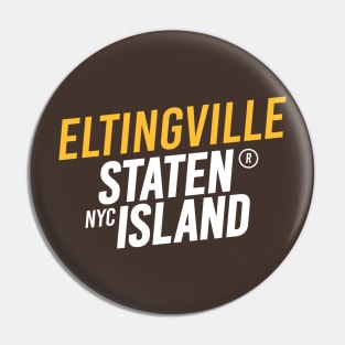 Eltingville, Staten Island - Modern Cursive Minimal Design - New York Pin