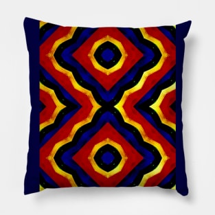 Painted Rainbow Pattern Pillow