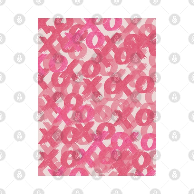 Preppy Pink Maximalist Y2k XO Design by VanillaArt