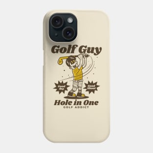 Golf guy, hole in one Phone Case