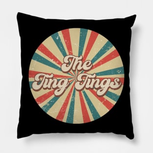 Circle Design Ting Proud Name Birthday 70s 80s 90s Styles Pillow