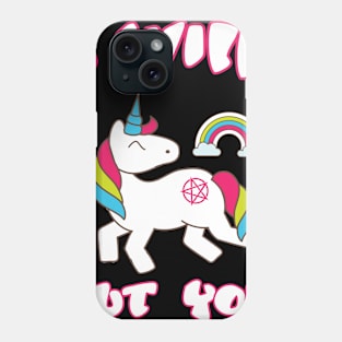 Funny Emo Unicorn Saying I Will Cut You Phone Case