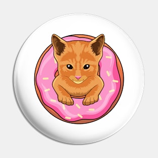 Cat with Donut Pin