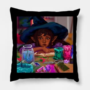 Bored witch Pillow