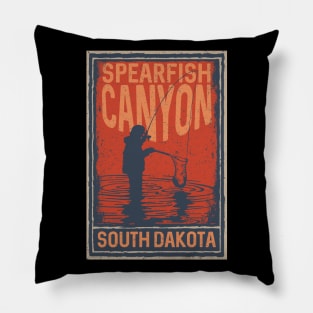 Spearfish Canyon South Dakota Fishing Pillow