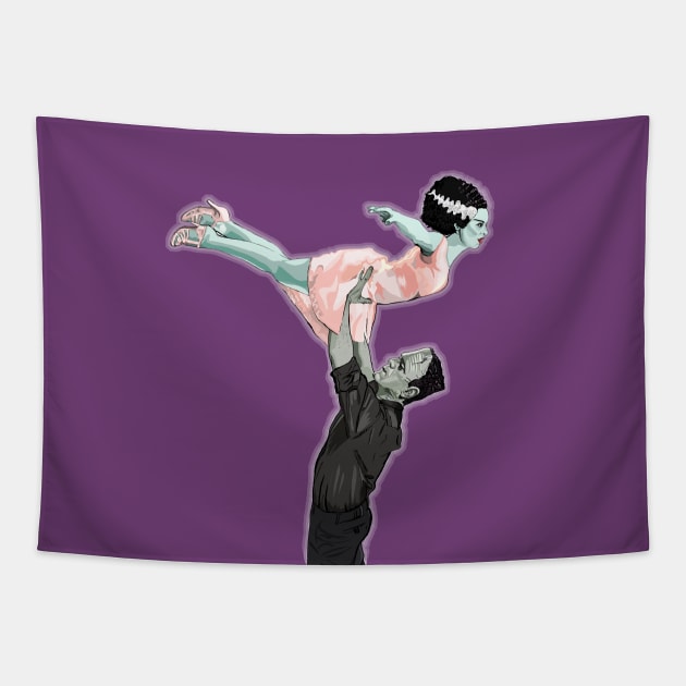 Dirty Dancing Frankenstein Tapestry by FanboyMuseum