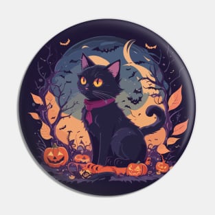 Halloween Cat Pin