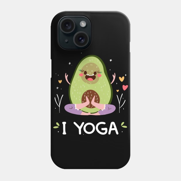 I Love Yoga from Avacado Phone Case by Spaceboyishere