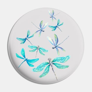 Dragonfly Blue Pin