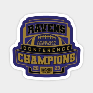 Ravens AFC Champs 2023 Magnet