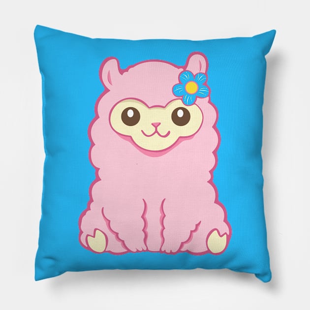 Little Llama Love Pillow by machmigo