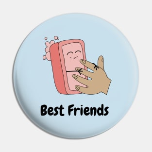 Soap Hand Best Friends Pin