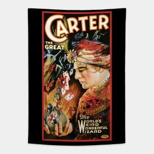 Vintage Magic Poster Art, Carter the Great Tapestry