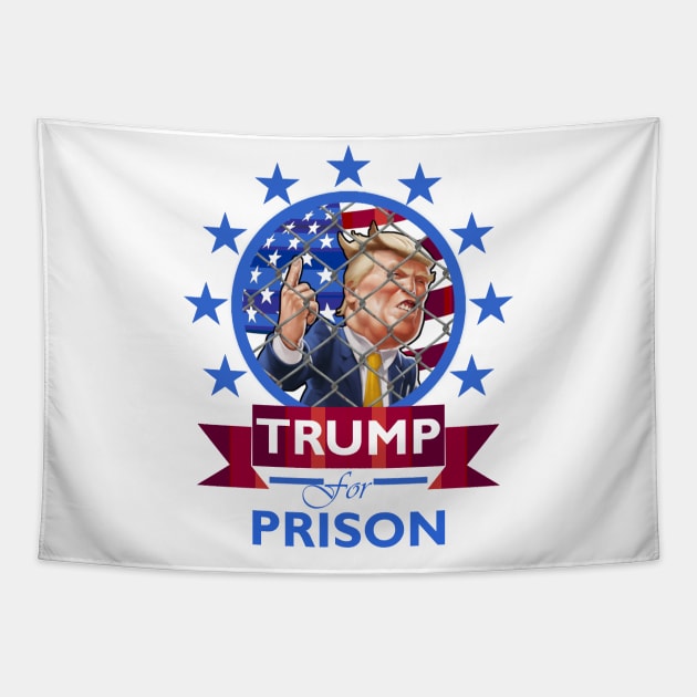 Trump for Prison Tapestry by DWFinn