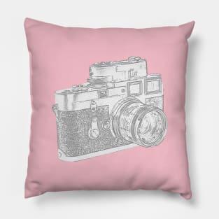 Retro Vintage Camera Side View Pillow