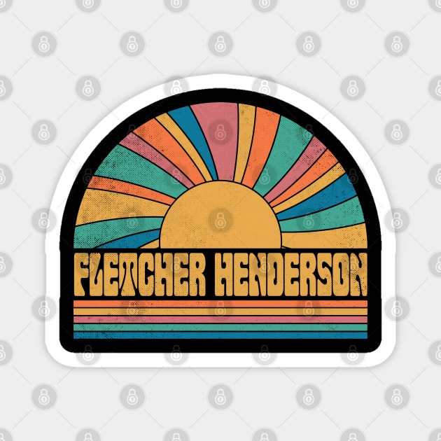 Graphic Henderson Proud Name Distressed Birthday Retro Style Magnet by Friday The 13th